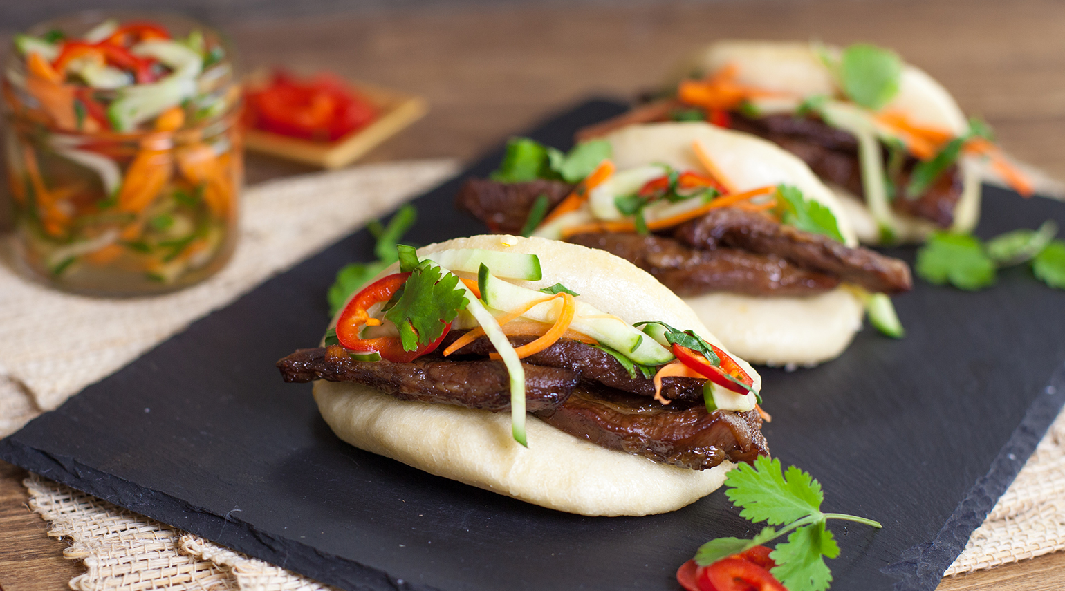 Korean Bulgogi Pork Belly Bao