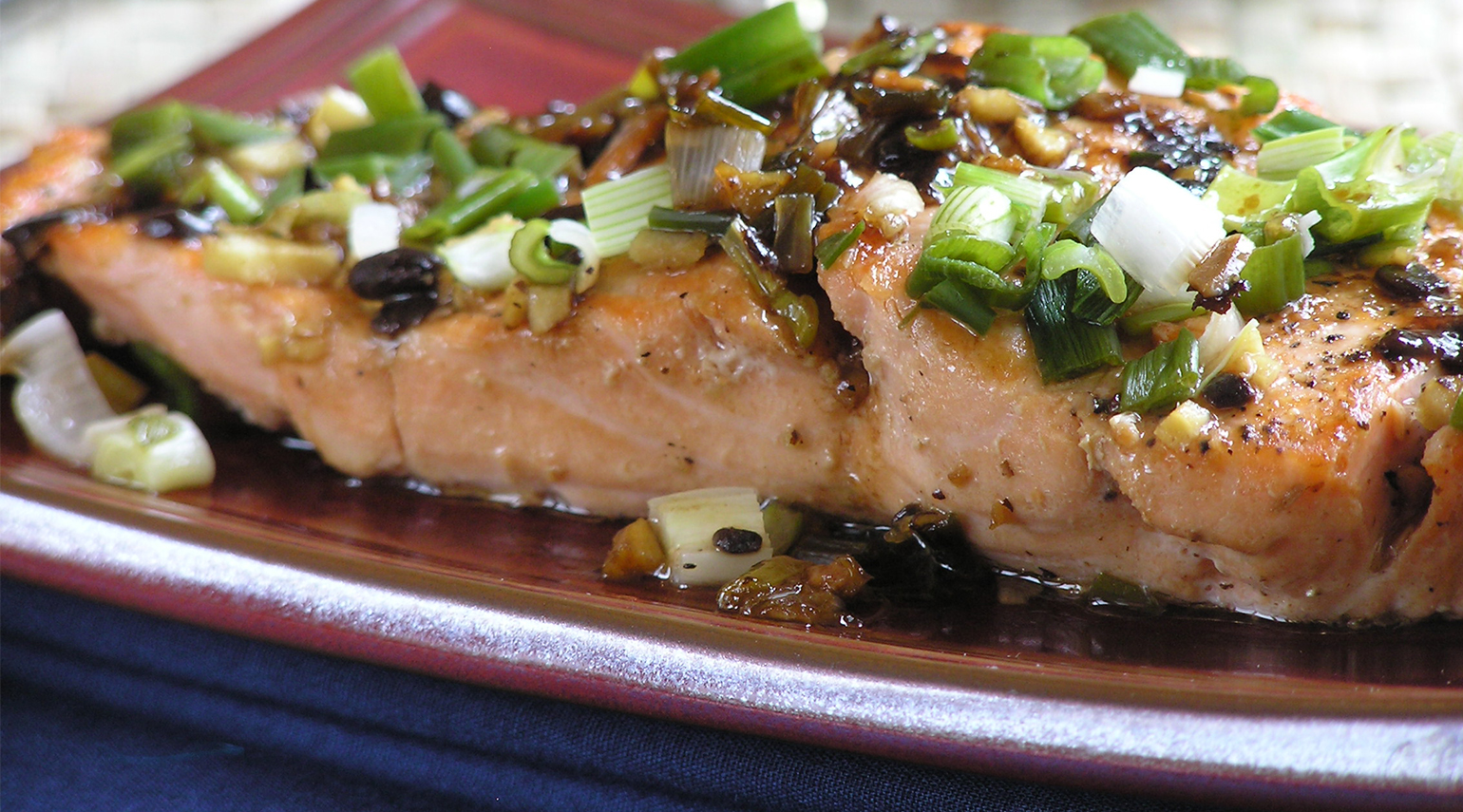 Pan-Roasted Salmon with Black-Bean Garlic Sauce