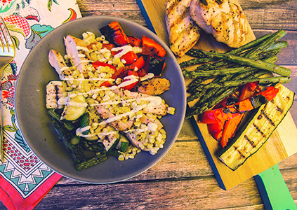 Grilled Veggie & Ranch Bowl