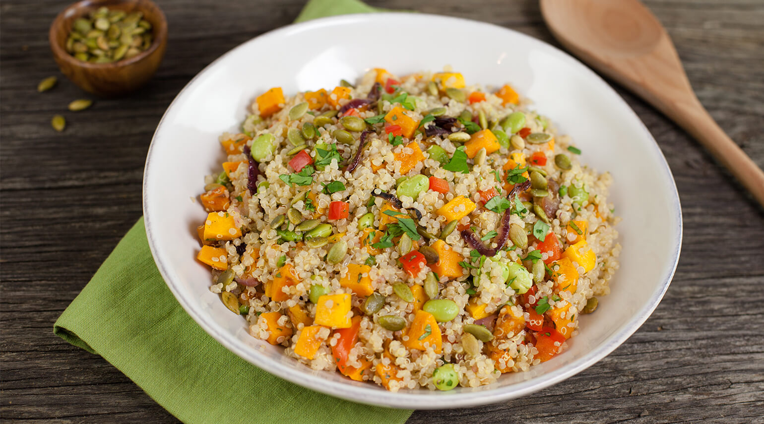 Edamame Quinoa Salad 