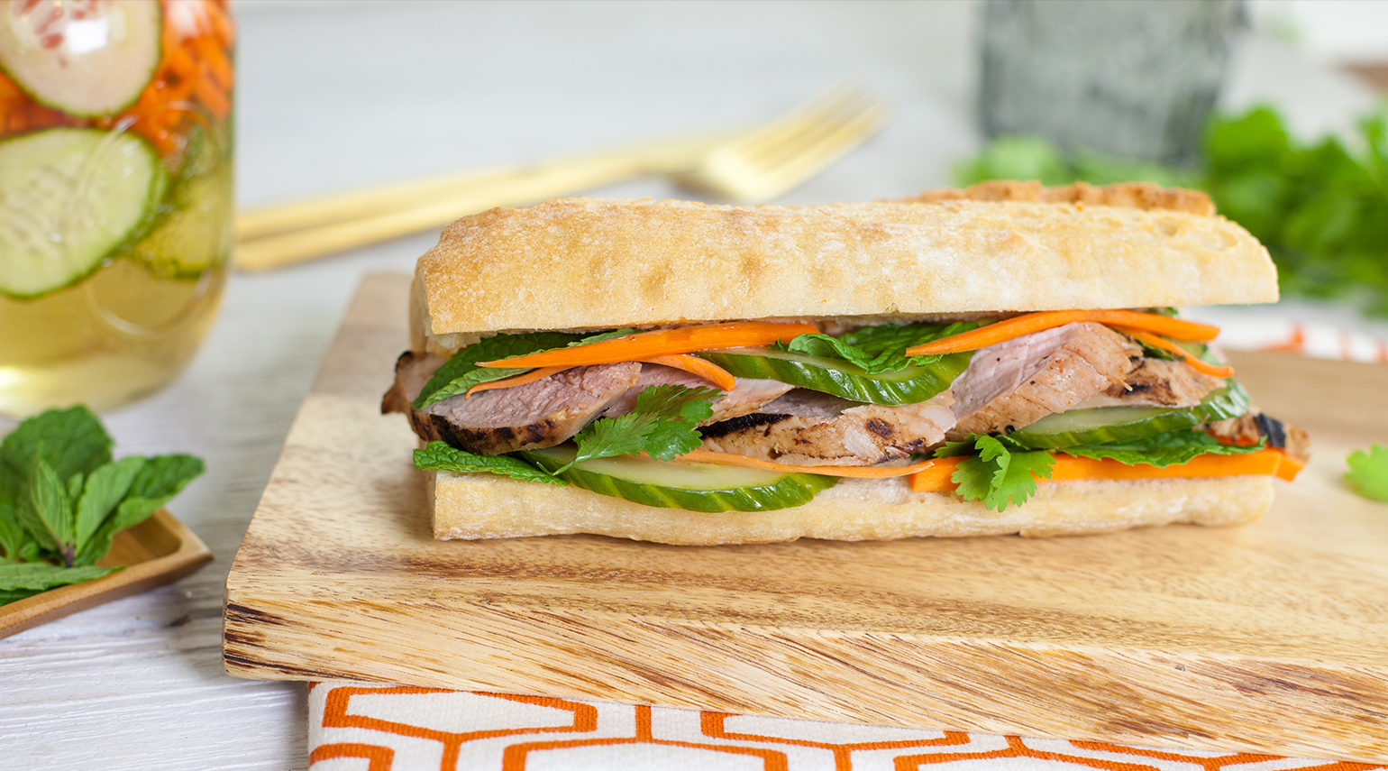 Vietnamese Pork Loin Sandwiches